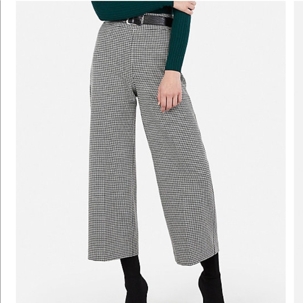 Highwaisted Houndstooth Culottes